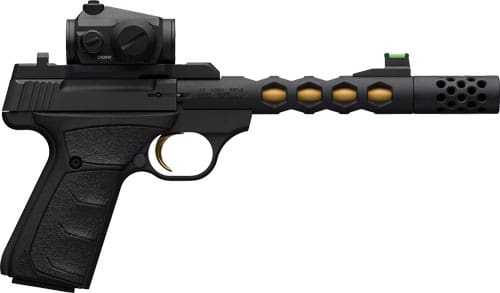 BROWNING BUCK MARK VISION UFX – 22LR 5.9″ BLK/GOLD W/ VORTEX