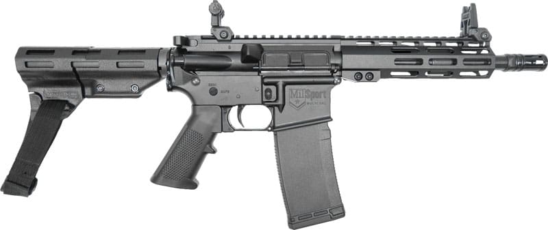 ATI MILSPORT PISTOL 300AAC – 30RD 8.5″ A2 PISTOL GRIP BRACE