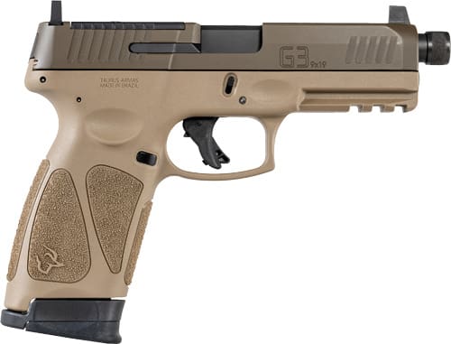 TAURUS G3 9MM 10-SHOT OPTICS – READY 4.5″ THREADED BBL FDE
