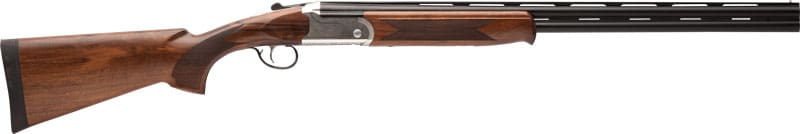 STEVENS 555E O/U 28GA 26″ MC5 – 2 3/4″ SILVER ENGAVED/WALNUT