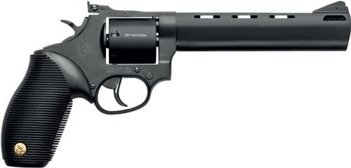 TAURUS 692 38/357/9MM 6.5″ ADJ – 7-SHOT PORTED MATTE BLK RIBBER