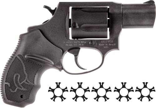 TAURUS 905 9MM 2″ FS 5-SHOT – BLUED RUBBER