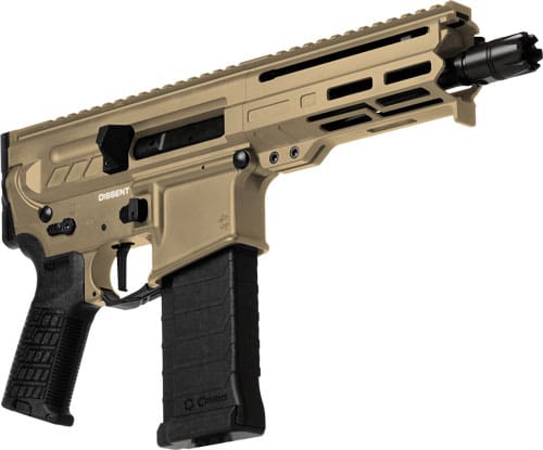 CMMG PISTOL DISSENT MK4 5.7X28 – MM 6.5″ 32RD COYOTE TAN