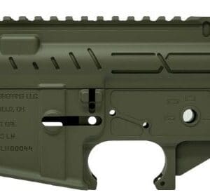 FAXON AR-15 X-TRA LITE - RECEIVER SET OD GREEN STRIPPED