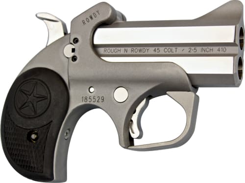 BOND ARMS ROUGH N ROWDY – 45LC/410 2.5″ 3″ BBL SS RUBR