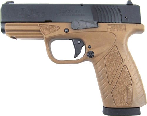 BERSA BP CC 9MM FS – 8 SHOT MATTE W/FDE FRAME