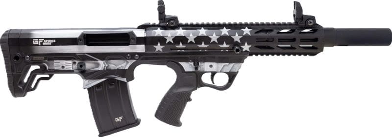 GFORCE ARMS GFY1 AR-12 12GA 3″ – 18.5″ 5RD GREYSCALE US FLAG