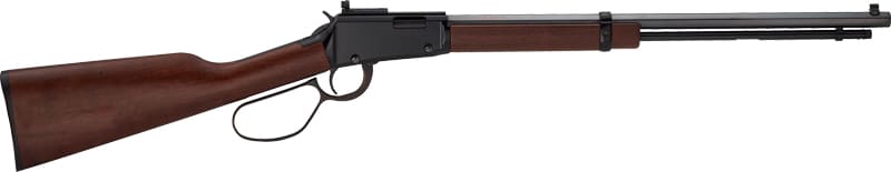 HENRY H1 TRACKER LEVER RIFLE – 22S/L/LR 20″ LL BLUED WALNUT