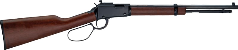 HENRY H1 TRACKER CARBINE RIFLE – 22S/L/LR 16.5″ LL BLUED WALNUT