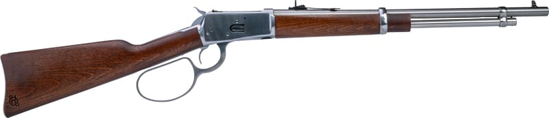 HERITAGE R92 38/357 LEVER – 18″ BBL STAINLESS HARDWOOD