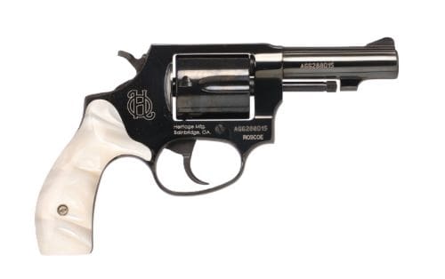 HERITAGE ROSCOE 38SPL 3″ – FIXED BLACK WHITE PEARL GRIP