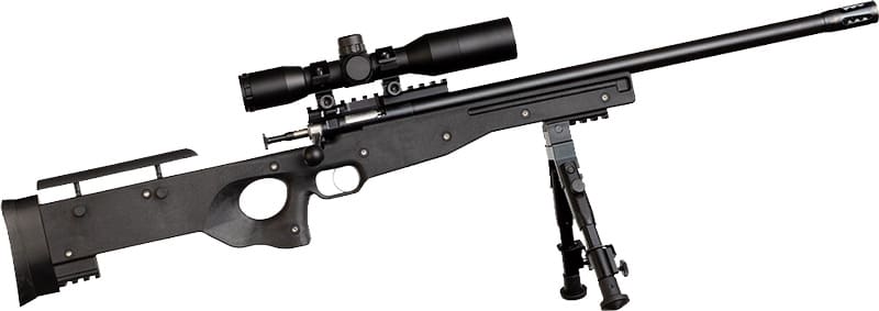 CRICKETT PRECISION RIFLE 22LR – BLUED/BLACK THREADED W/SCOPE