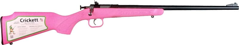 CRICKETT RIFLE G2 22LR – BLUED/PINK SYNTHETIC
