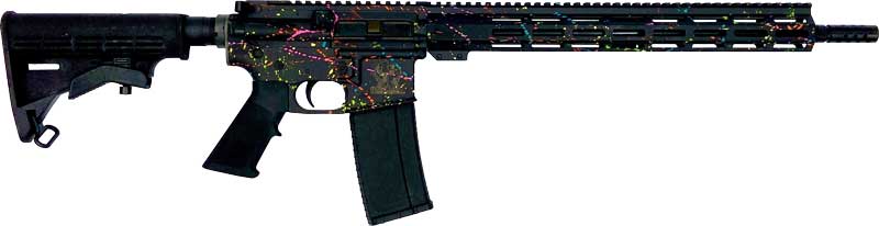 GLFA AR15 SPLATTER 223 WYLDE – 16″ 1:8 NIT BBL BLACK