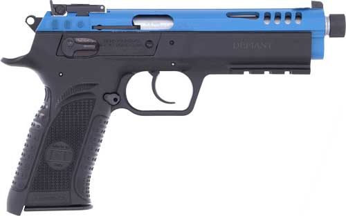 TANFOGLIO FORCE 22LR 4.9″ – POLY FRAME BLUE STEEL SLIDE