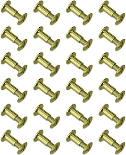 GROVTEC BRASS CHICAGO SCREWS – 24-PACK