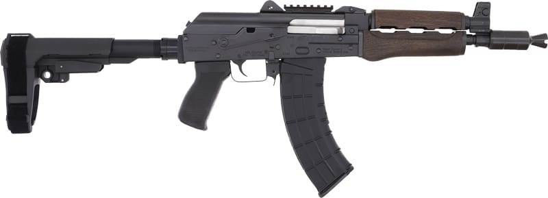 ZASTAVA ZPAP92 PISTOL 7.62X39 – 10″ 30RD TOP RAIL SB3 BRACE