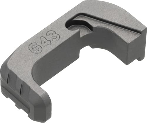 TYRANT CNC FOR GLOCK 43x 48 – EXTENDED MAG RELEASE GREY