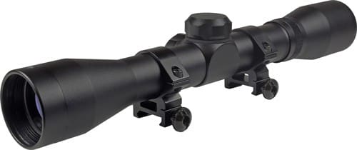 TRUGLO SCOPE BUCKLINE 4X32MM – DUPLEX BLACK W/WEAVER RINGS
