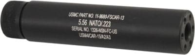 GUNTEC AR15 FAKE SUPPRESSOR – 5.5″ 1/2X28 THREADS BLACK