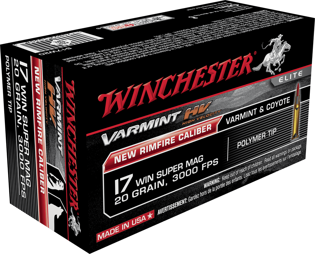 WINCHESTER VARMINT HV 17WSM 20GR PT 50RD BX 500RD CASE