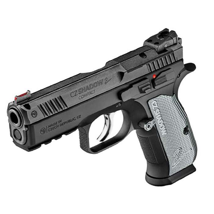 CZ SHADOW II COMPACT 9MM PISTOL BLACK 4″ 2-15RD MAGS