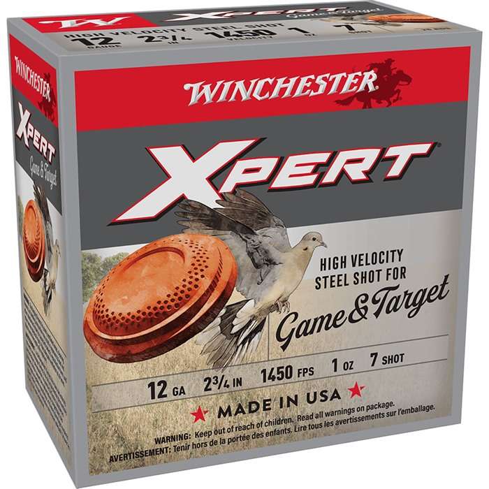 WINCHESTER SUPER X XPERT 12 GA 2-3/4″ LSZ 1 OZ #7 STL HV 25 RD/BX 10 BX/CS