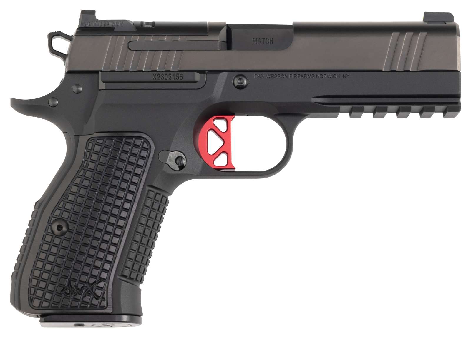 DAN WESSON DWX COMPACT OPTIC READY 9MM PISTOL 4″ BLACK DLC/BLK, RAIL 15RD