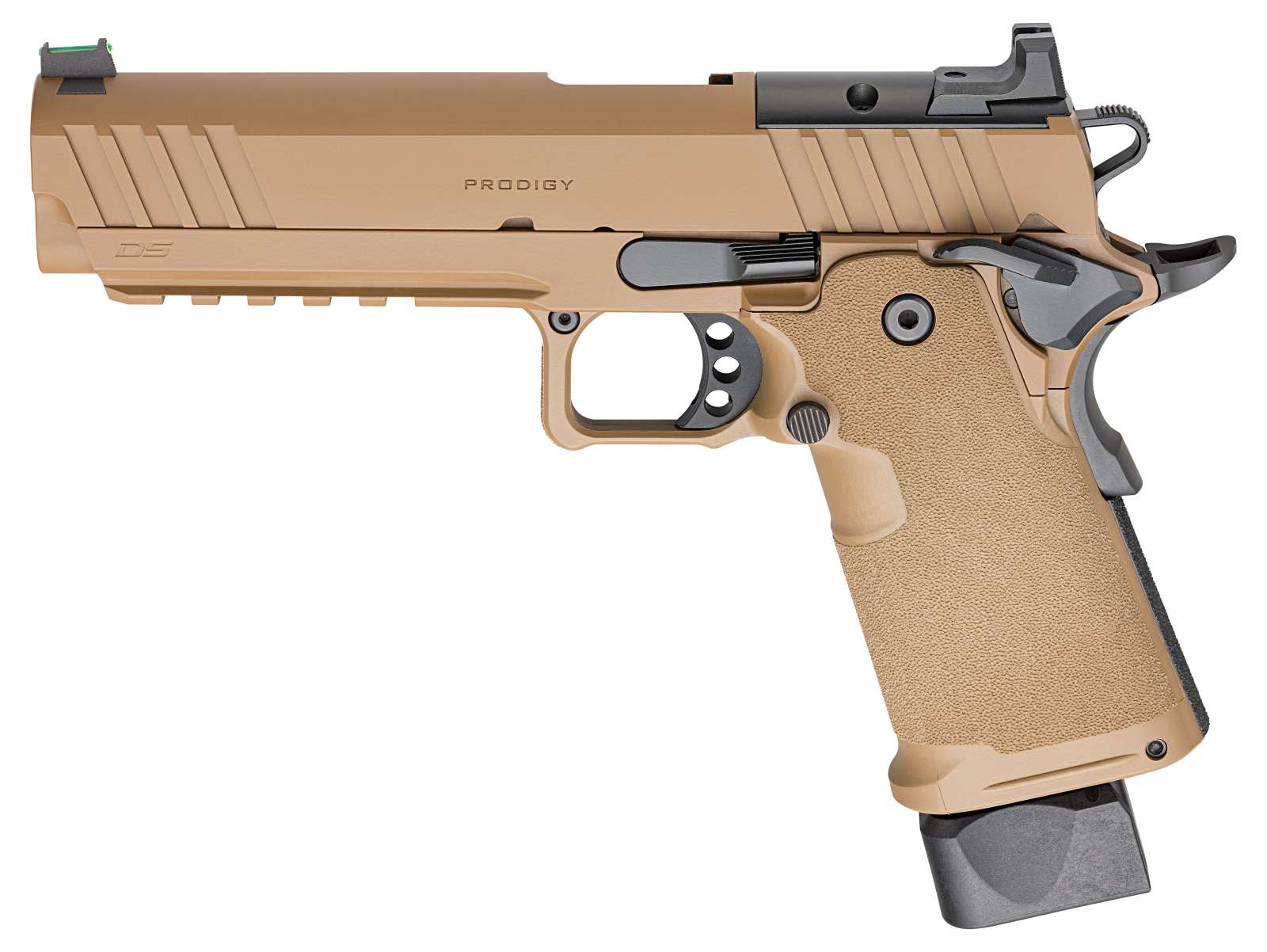 SPRINGFIELD ARMORY 1911 DS PRODIGY COYOTE BROWN 5″ 9MM PSTL 1-17RD 1-20RD