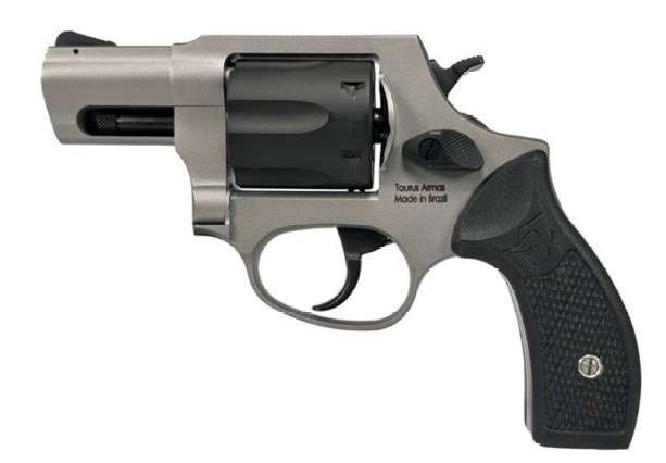 TAURUS 856 2 TONE 38SPL REVOLVER 2″ BLK/STS G10 GRIPS 6RDS