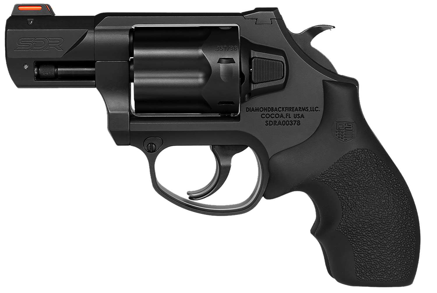 DIAMONDACK SDR, .357 MAG, 2″ BARREL, 6RD RVLVR, SA/DA BLACK