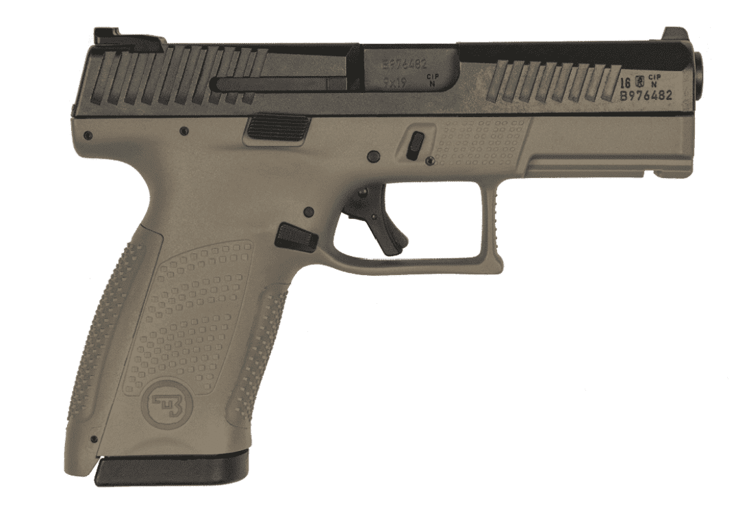 CZ P-10 C OPTICS READY 9MM PISTOL FDE  2-15RD +2RD BASE PAD