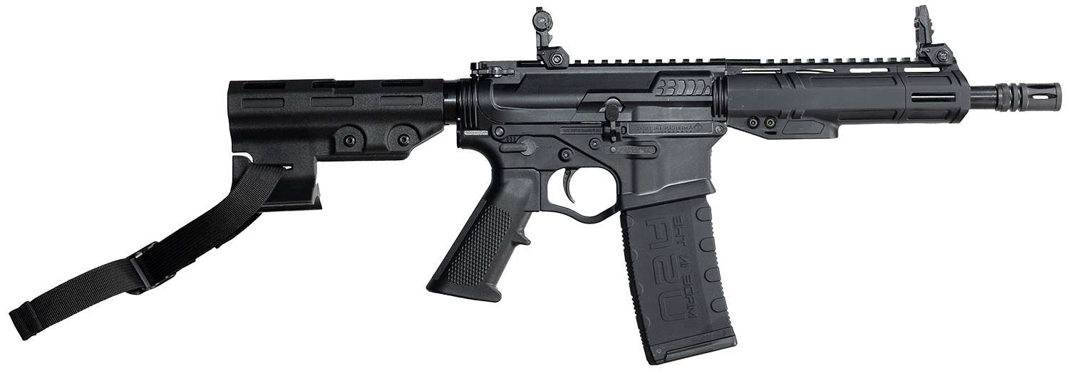 ATI ALPHA MAXX 300BLK PISTOL 8.5″ POLY 7″ MLOK, W/BRACE, FLIP UPS 1-30RD MAG