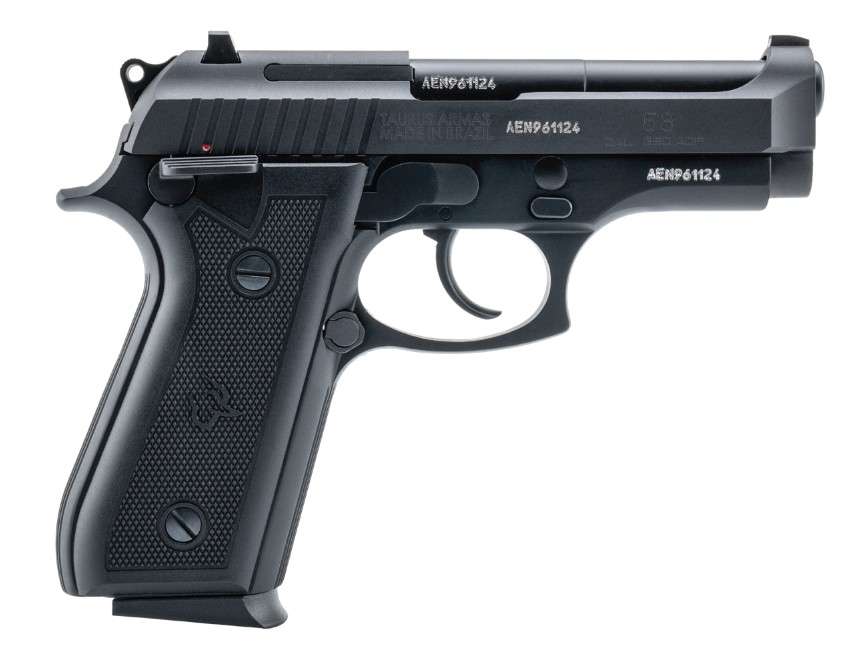 TAURUS 58 380ACP PISTOL 4″ BLACK 2-15RD MAGS