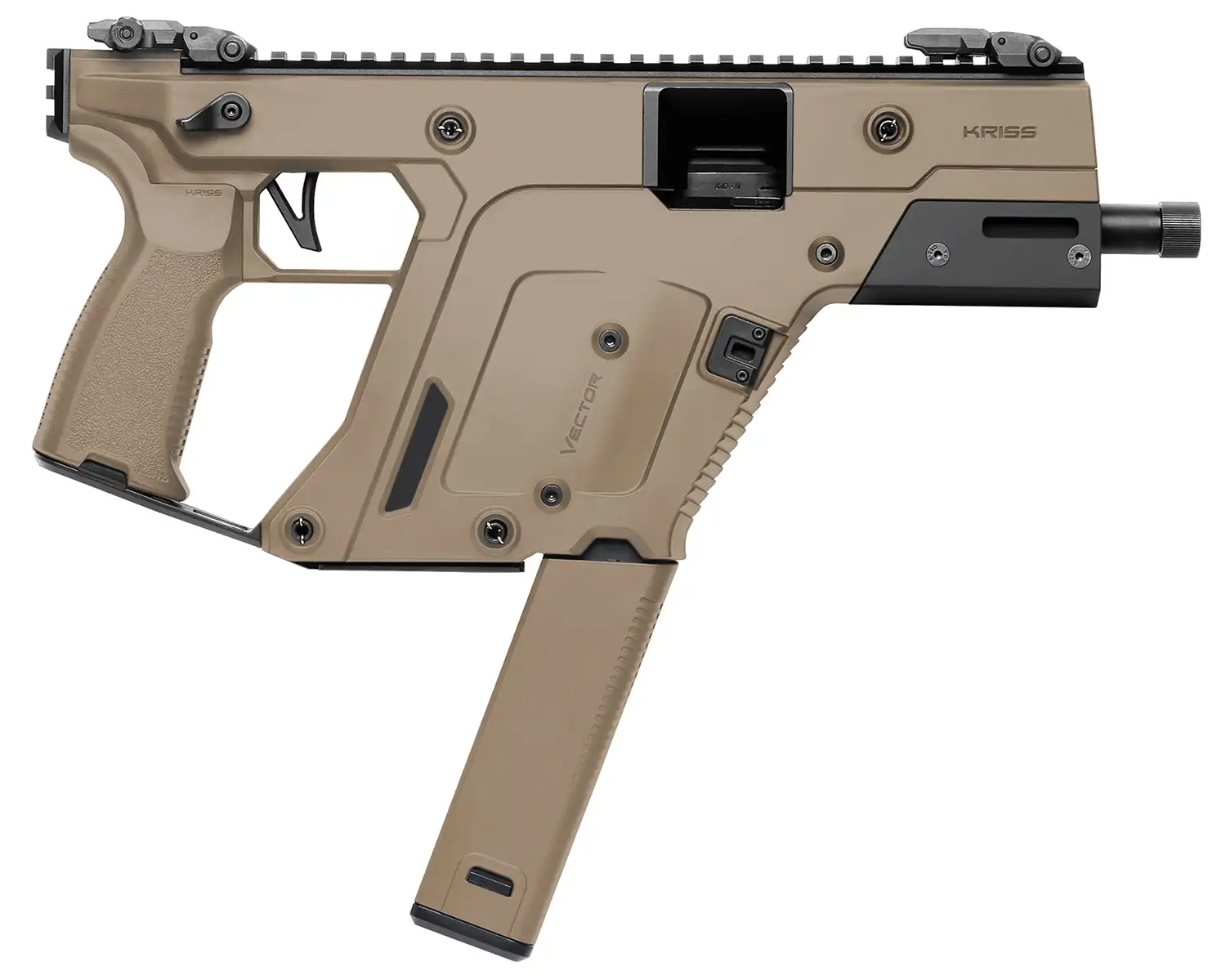 KRISS VECTOR SDP G3: PISTOL 5.5″ BRL / 1x40RD 9X19 FDE