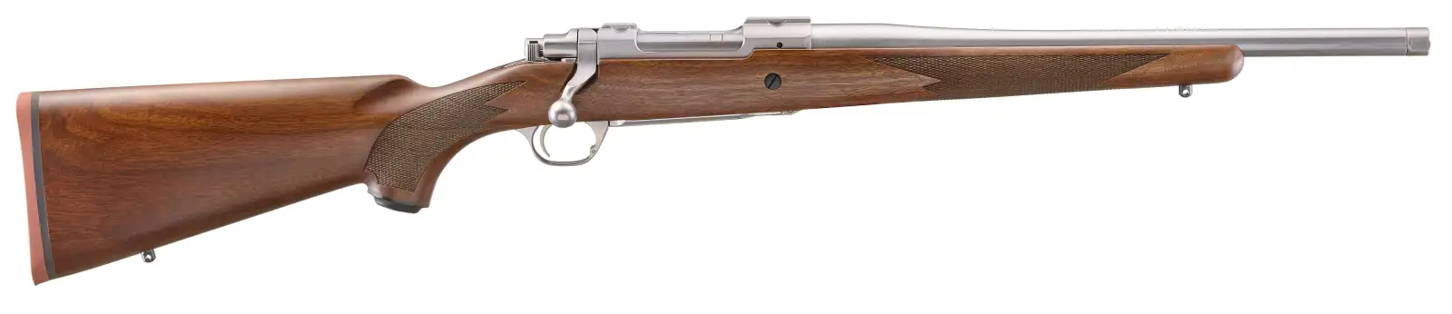 RUGER HAWKEYE HUNTER 243WIN RIFLE 16.6″ T.B. WALNUT/STS 4RD