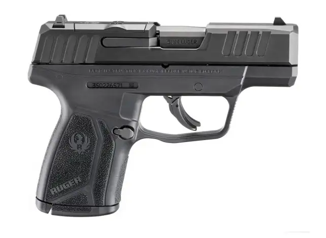 RUGER MAX-9 MANUAL SAFETY 9MM PISTOL BLACK 3.2″ OPTIC READY 1-10RD MAGS