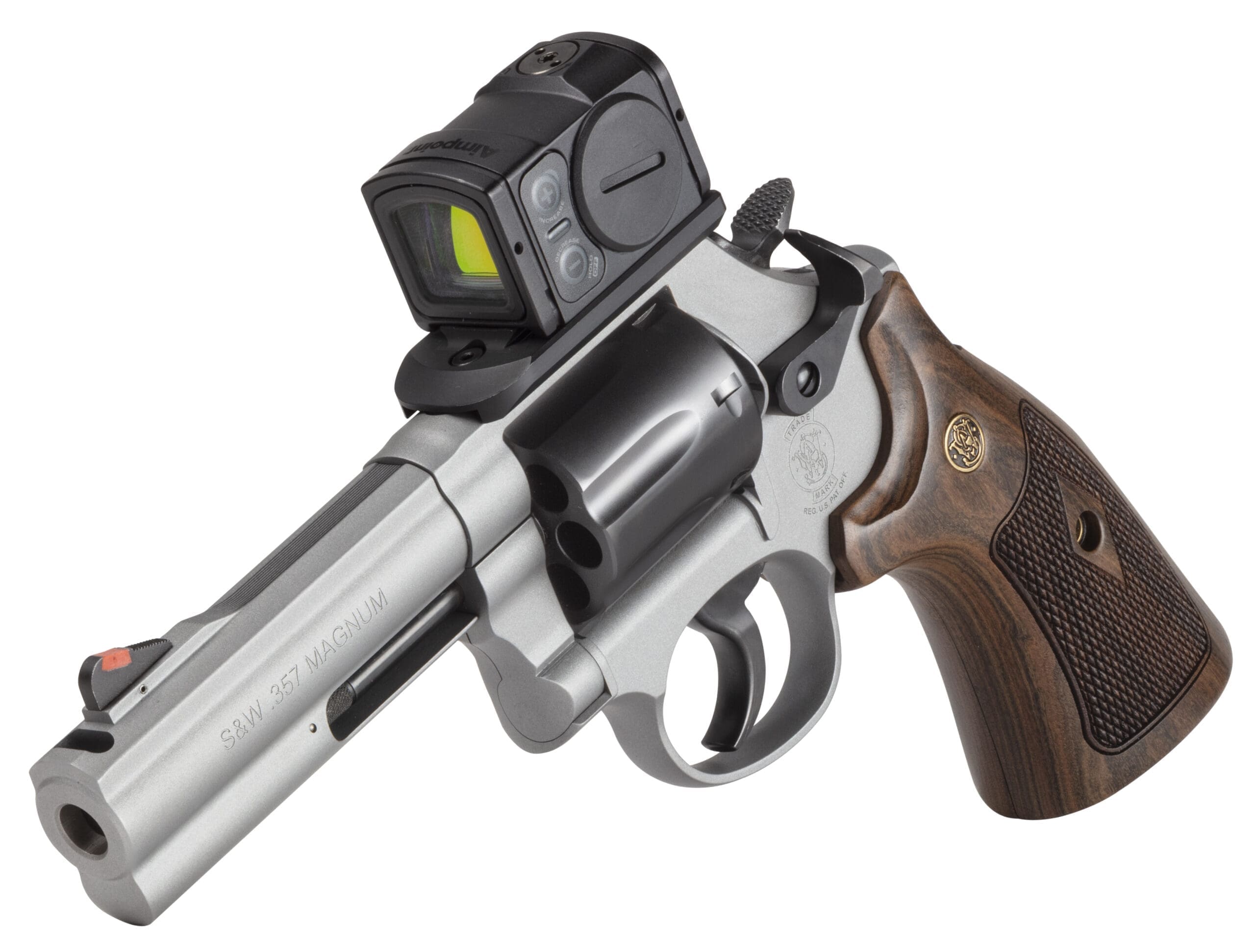 SMITH & WESSON MODEL 686 PLUS SPEC SERIES R 357MAG REVOLVER 4.12″ ACRO P-2 TITANIUM, 7RD