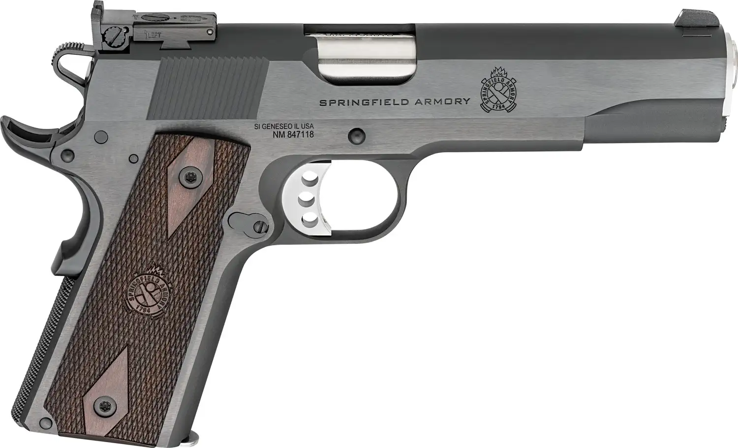 SPRINGFIELD ARMORY 1911 GARRISON TARGET 45ACP BLK 5″ ADJ SIGHTS 1-7RD