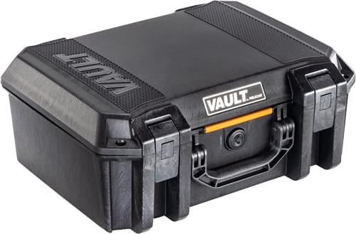 PELICAN VAULT V300 LARGE- – 5 PISTOL CSE PRE CUT FOAM BLK