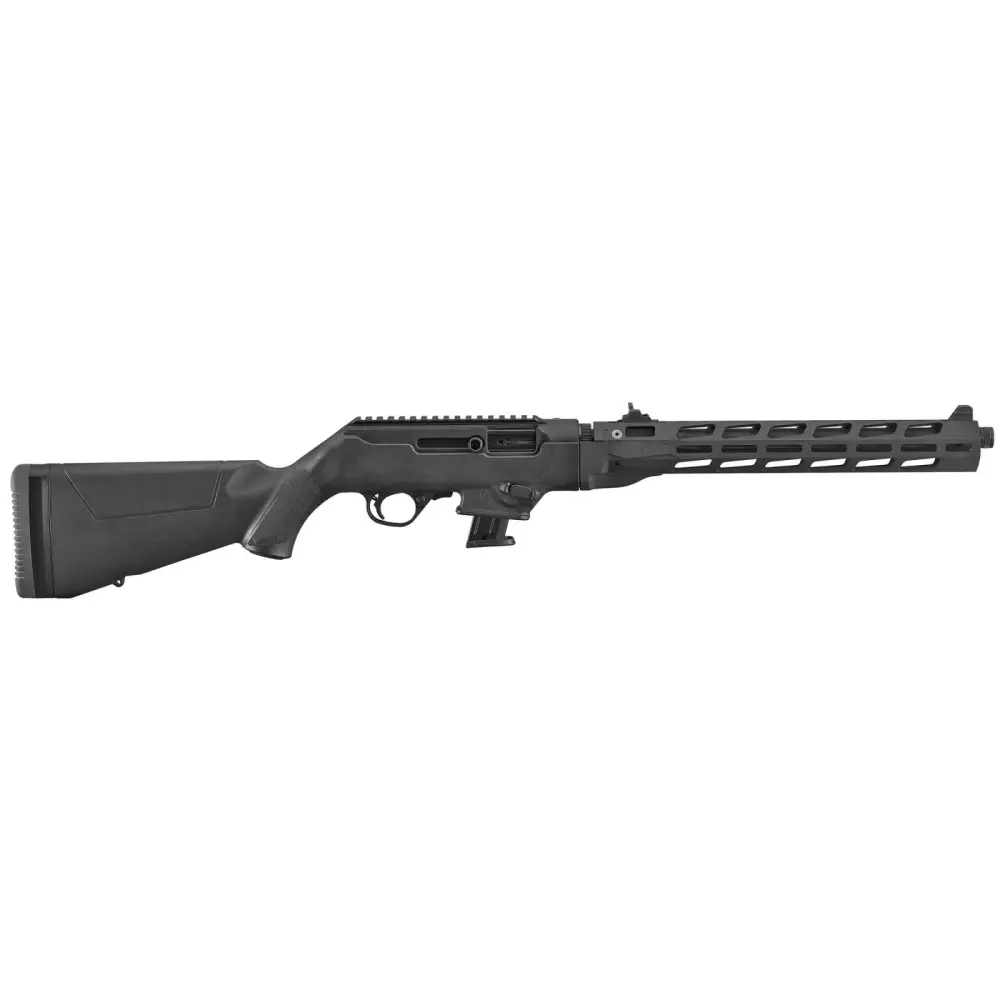 RUGER PC CARB 9MM RFL 16.1″ THRD FLTD W/HG 10RD BLK SYN