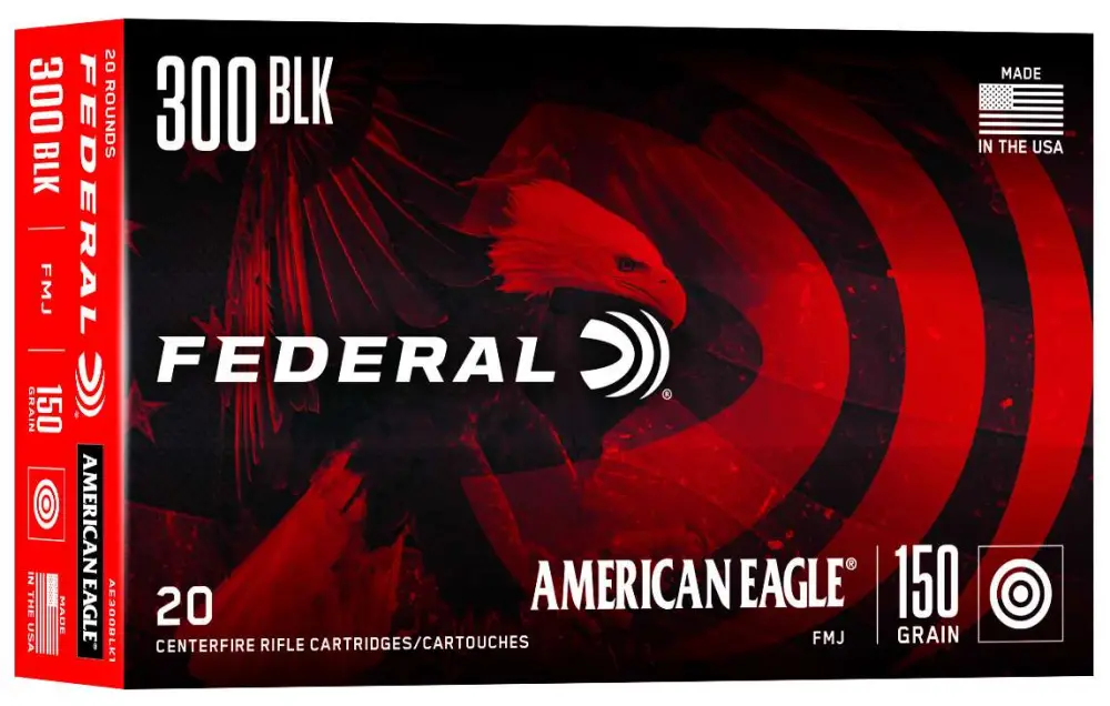 FEDERAL 300 BLK 150GR FMJ-BT 20 RD/BX 25 BX/CS