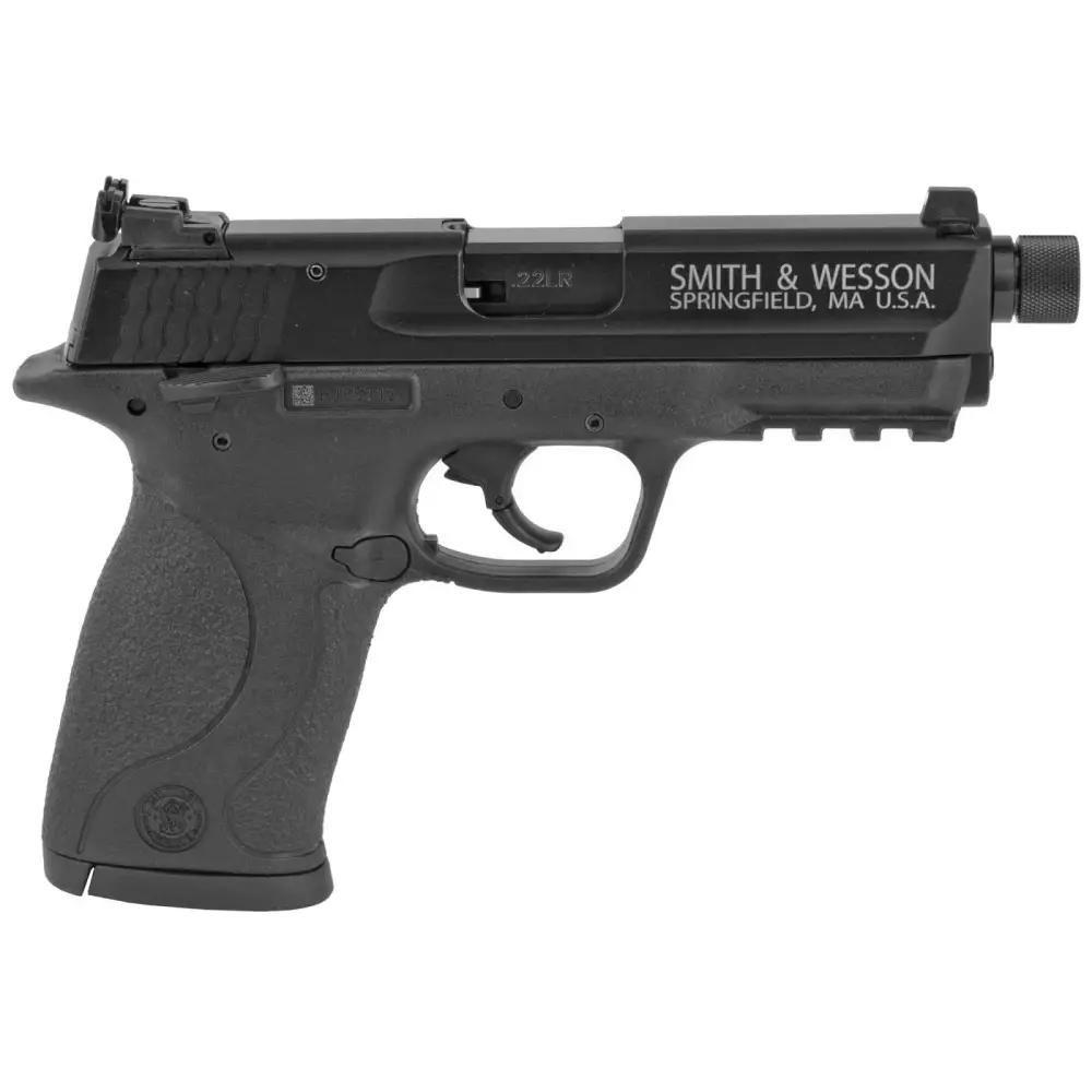 SMITH & WESSON M&P22 CMPCT 22LR 3.6″ PSTL BLK THRDD 10RD