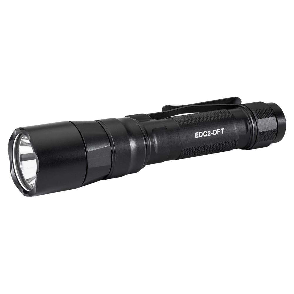 SUREFIRE EDC DUAL FUEL TURBO 18650/CR123A BLACK HARD ANODIZED