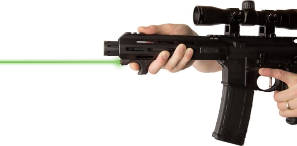VIRIDIAN LASER HANDGUARD HS1 – GREEN W/HAND STOP M-LOK BLACK