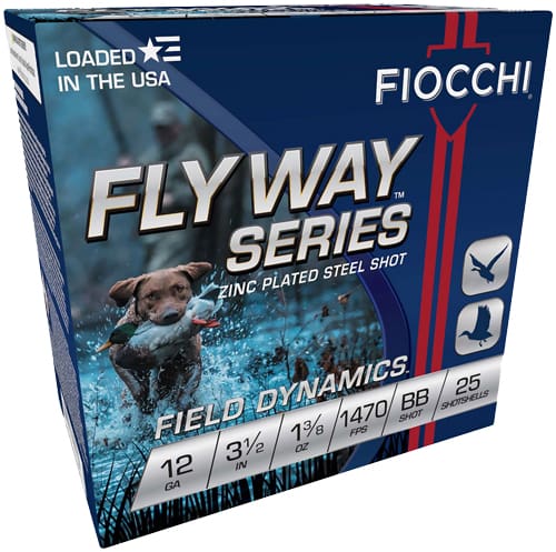 FIOCCHI FLYWAY 12GA 3.5″ – 1-3/8OZ #BB 1470FPS 25RD 10B/C