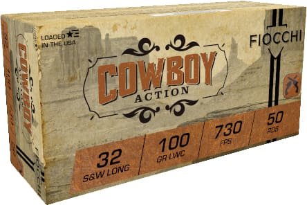 FIOCCHI 32 S&W LONG 100GR LEAD – WADCUTTER 50RD 20BX/CS