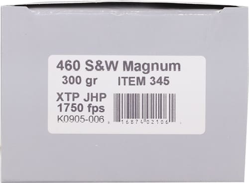 UNDERWOOD 460 SW MAG 300GR - XTP JHP 20BX/10CS - Image 2