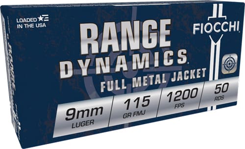 FIOCCHI 9MM LUGER 115GR FMJ – 50RD 20BX/CS