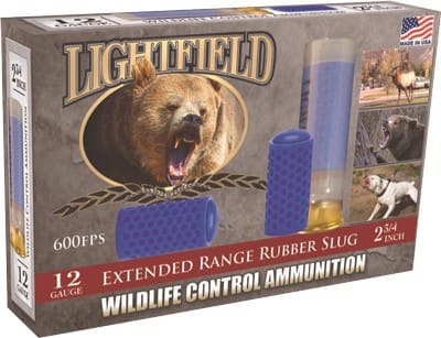 LIGHTFIELD 12GA 2.75″ X-RANGE – RUBBER SLUG 5RD 10BX/CS